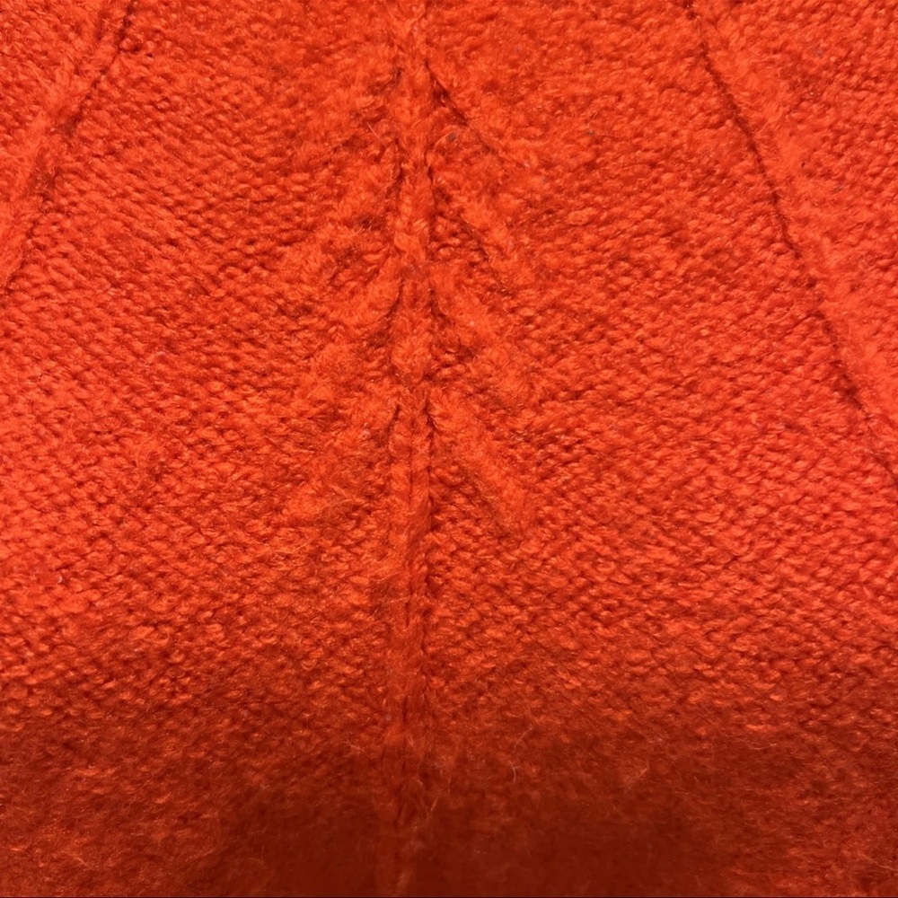 Lush Orange Women’s Sweater L Bishop Sleeves Boho Chic Modern Elegance Fireside - Picture 2 of 8